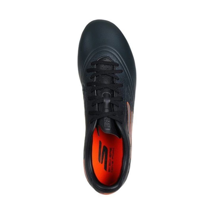 Vyriški futbolo bateliai Skechers Razor 1.5 Academy, juodi ir oranžiniai