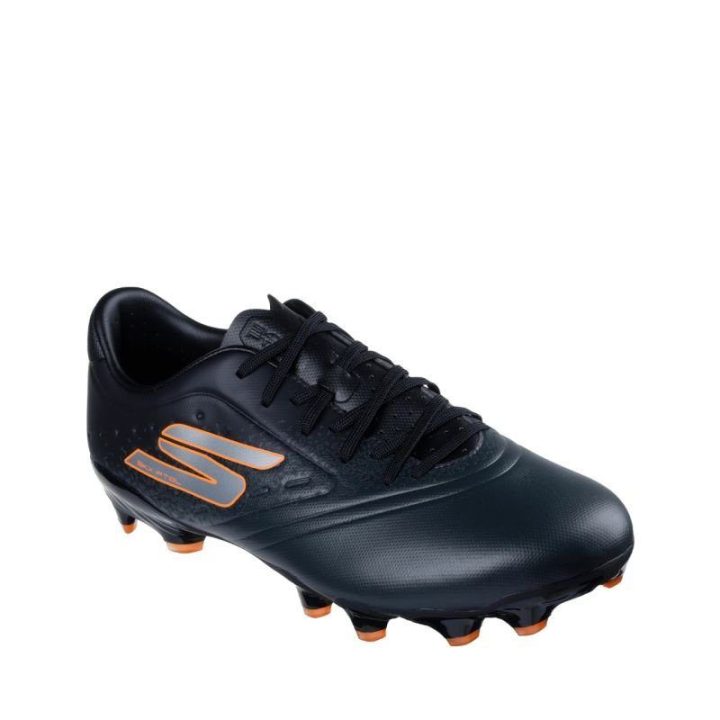 Vyriški futbolo bateliai Skechers Razor 1.5 Academy, juodi ir oranžiniai