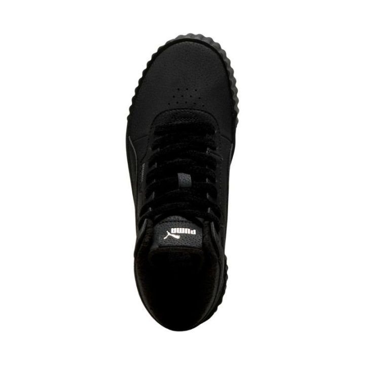 Moteriški pašiltinti sportbačiai Puma Carina 3.0 Mid WTR, juodi