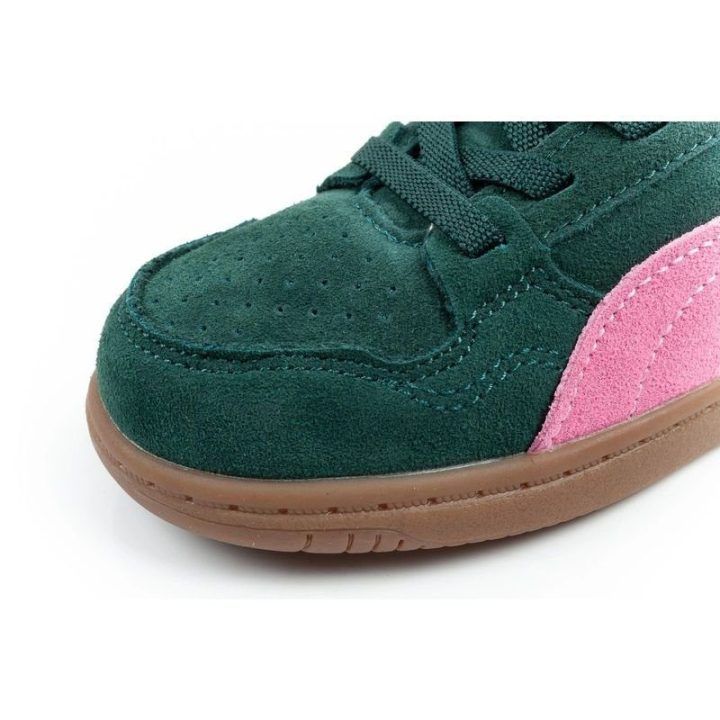 Žieminiai sportbačiai mergaitėms Puma Reb-L Mid, žali ir rožiniai