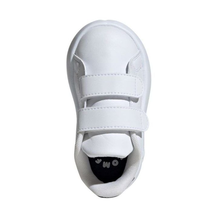 Vaikiški sportbačiai su lipukais adidas Advantage, balti