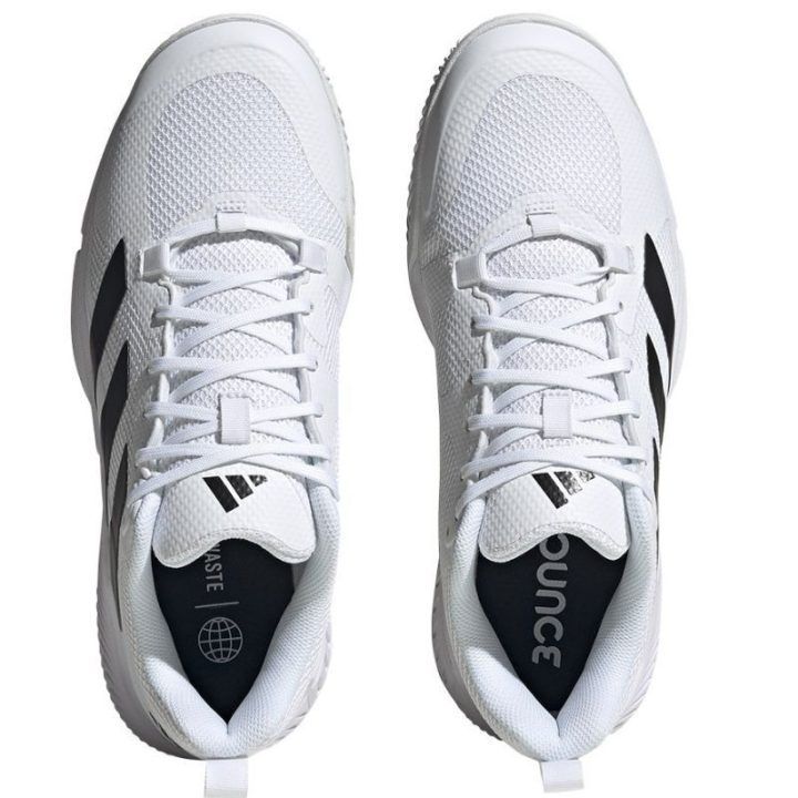 Vyriški žemo profilio tinklinio bateliai adidas Court Team 2.0, balti