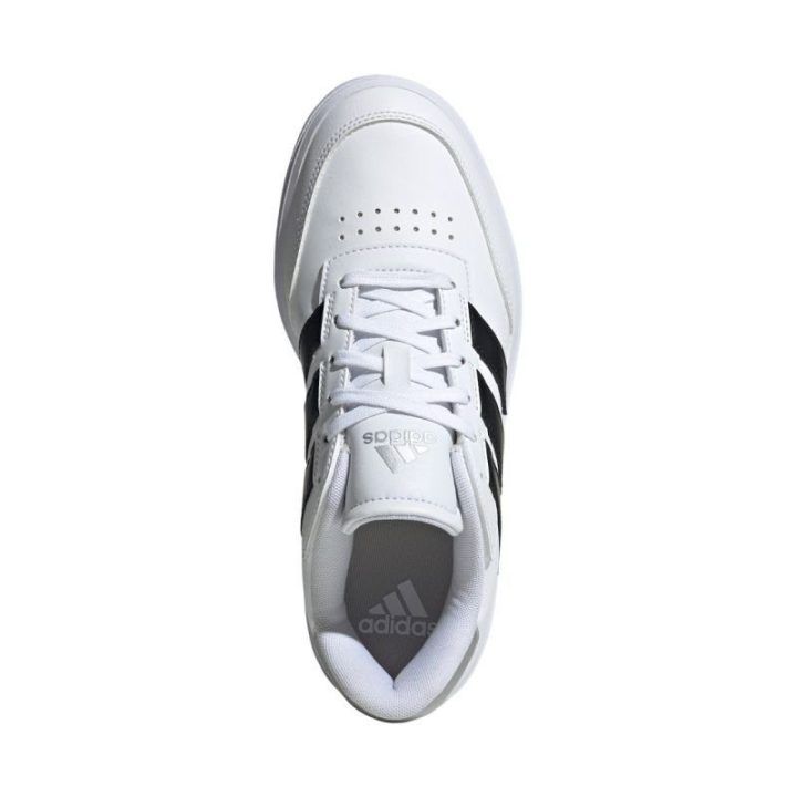Moteriški sportbačiai adidas Courtblock, balti ir juodi