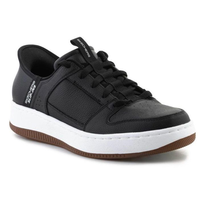 Vyriški sportbačiai Skechers Slip-ins, juodi ir natūralios spalvos