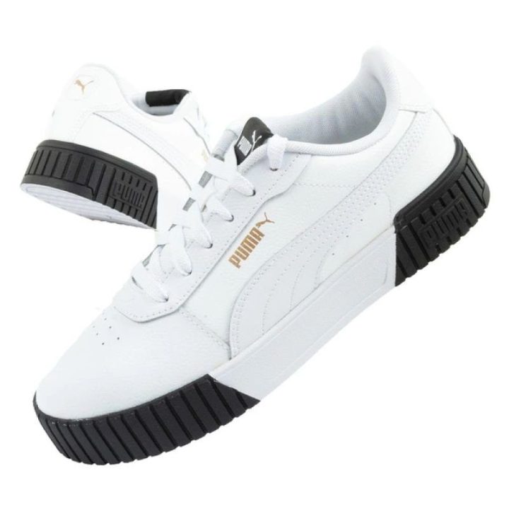 Moteriški sportbačiai su raišteliais Puma Carina 2.0, juodi