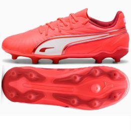 Vaikiški futbolo bateliai Puma King Match FG/AG, raudoni