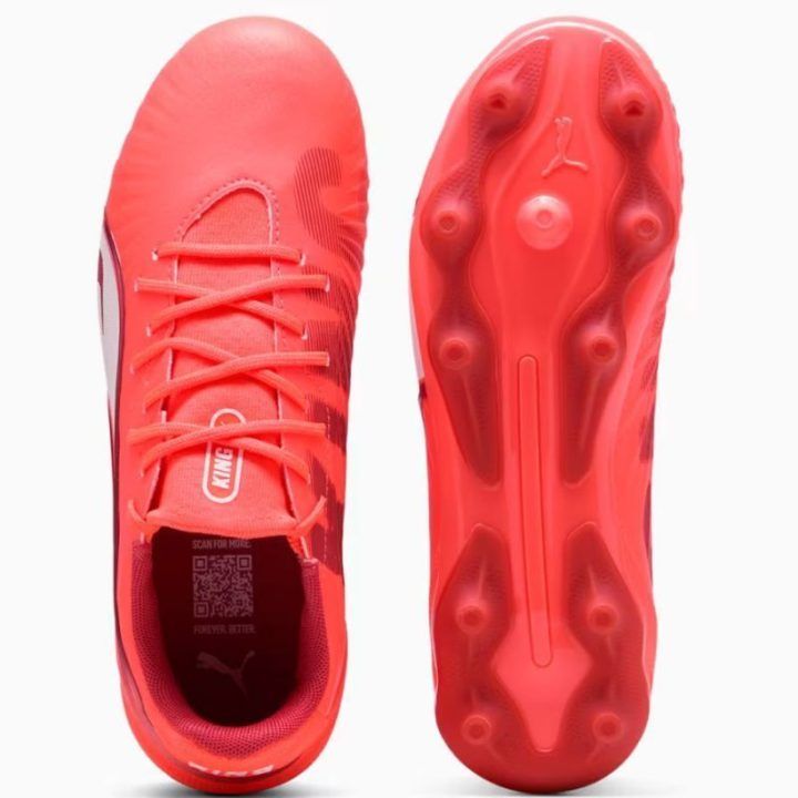 Vaikiški futbolo bateliai Puma King Match FG/AG, raudoni