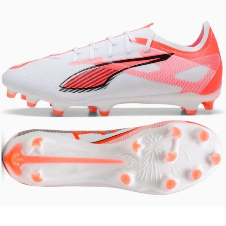 Vyriški futbolo bateliai FG/MG Puma Ultra 5 Match, balti