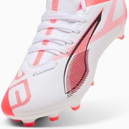 Vaikiški futbolo bateliai Puma Ultra 5 Match FG/MG, balti