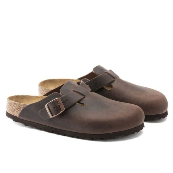 Moteriškos šlepetės su reguliuojama sagtimi Birkenstock Boston