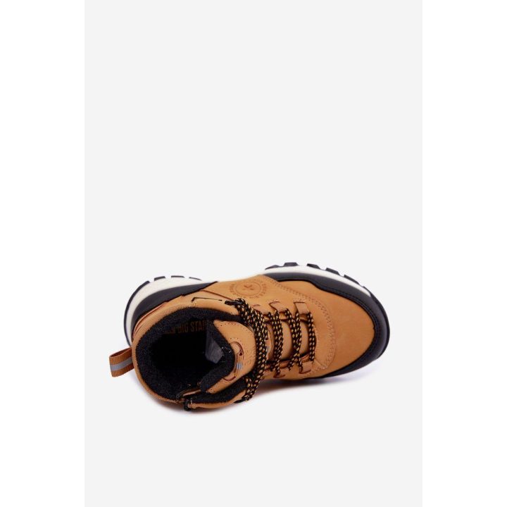 Vaikiški pašiltinti žygio batai Big Star, rudi