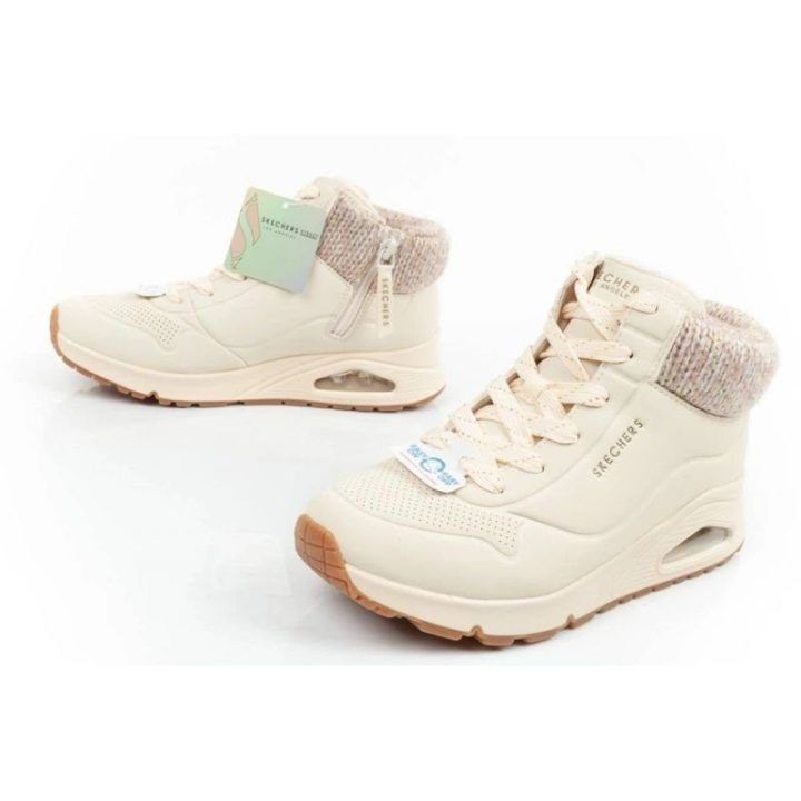 Moteriški sportbačiai su užtrauktuku Skechers Uno Darling Daze, rožiniai