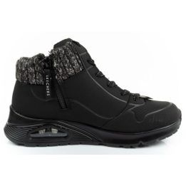 Moteriški sportbačiai su užtrauktuku Skechers Uno Darling Daze, juodi