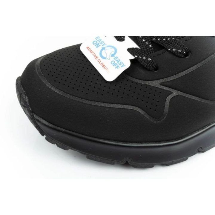 Moteriški sportbačiai su užtrauktuku Skechers Uno Darling Daze, juodi