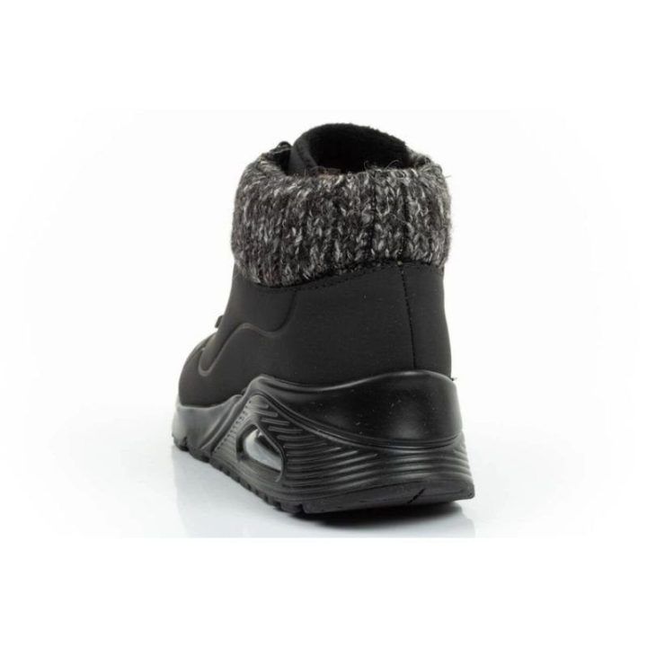 Moteriški sportbačiai su užtrauktuku Skechers Uno Darling Daze, juodi