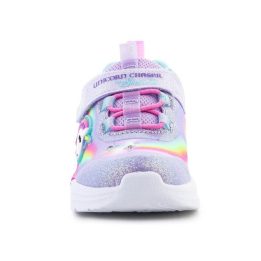 Sportbačiai mergaitėms su vienaragiu Skechers, violetiniai