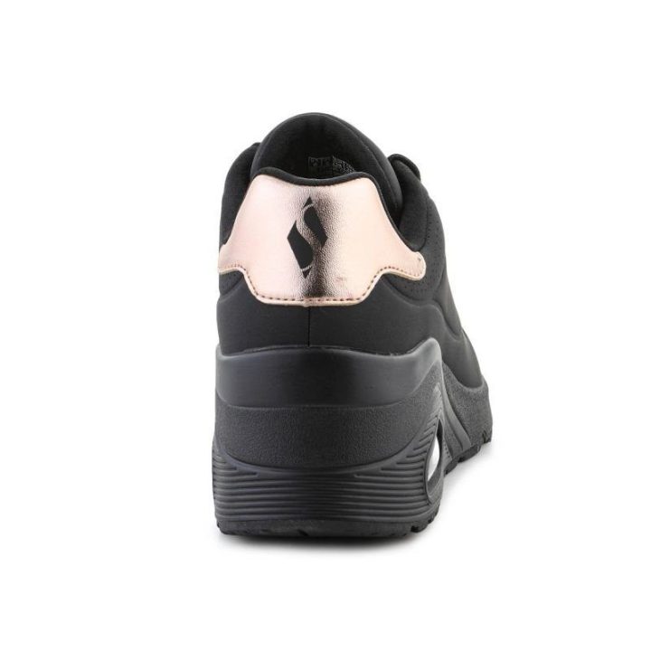 Moteriški sportbačiai Skechers Uno Wedge-Hi Steps, juodi