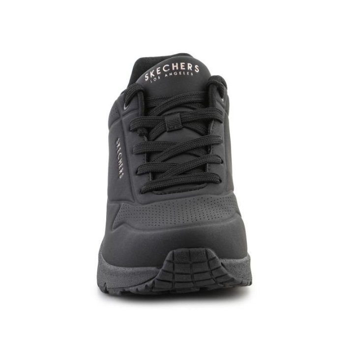 Moteriški sportbačiai Skechers Uno Wedge-Hi Steps, juodi