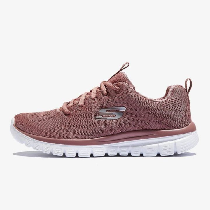 Moteriški sportbačiai su Memory Foam vidpadžiu Skechers Graceful-Get, rožiniai