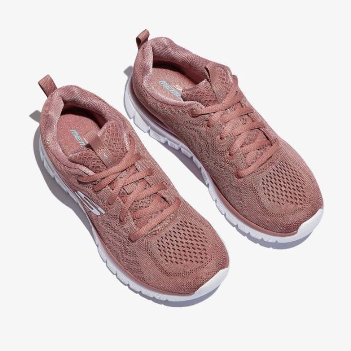 Moteriški sportbačiai su Memory Foam vidpadžiu Skechers Graceful-Get, rožiniai