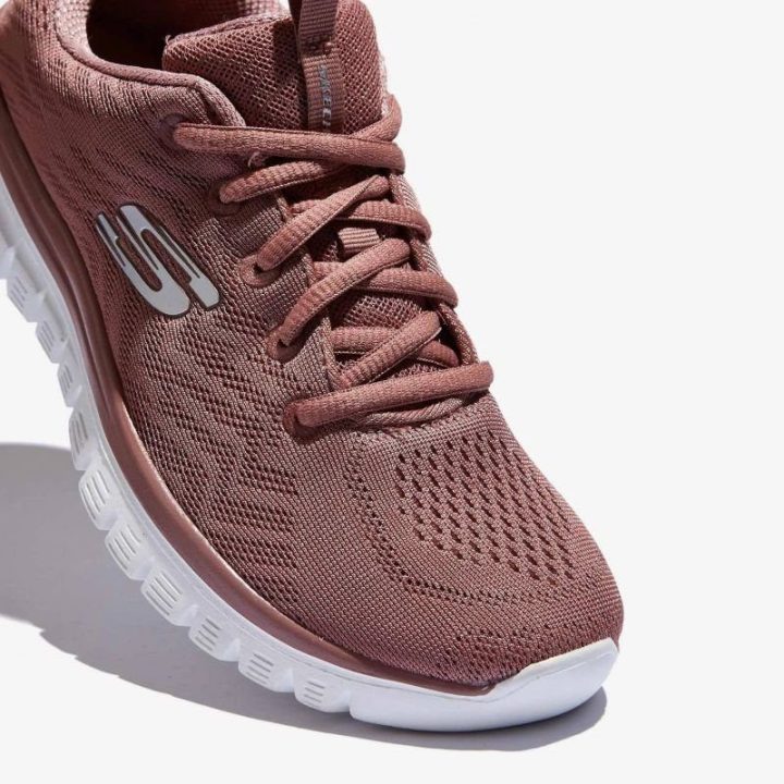 Moteriški sportbačiai su Memory Foam vidpadžiu Skechers Graceful-Get, rožiniai