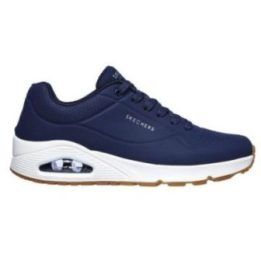 Vyriški sportbačiai Skechers Uno Stand On Air su Skech-Air padu, tamsiai mėlyni