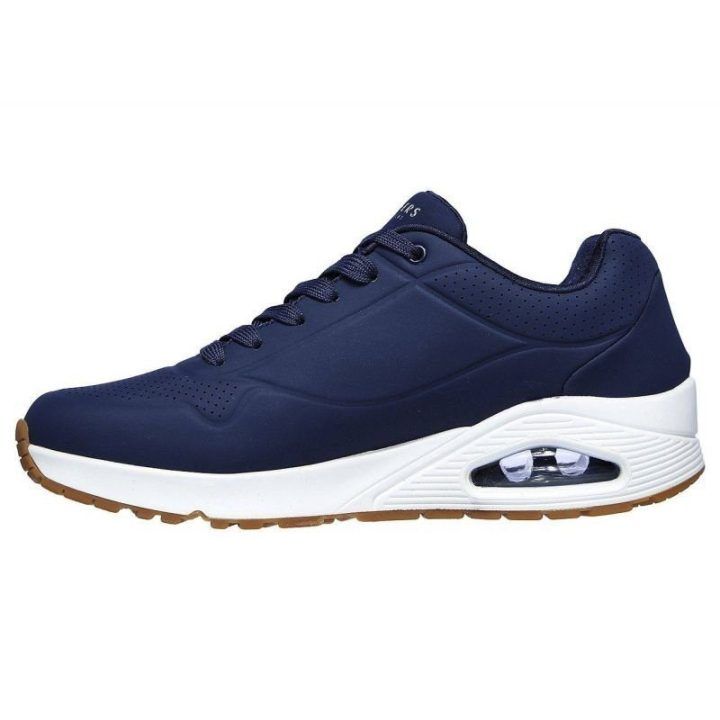 Vyriški sportbačiai Skechers Uno Stand On Air su Skech-Air padu, tamsiai mėlyni