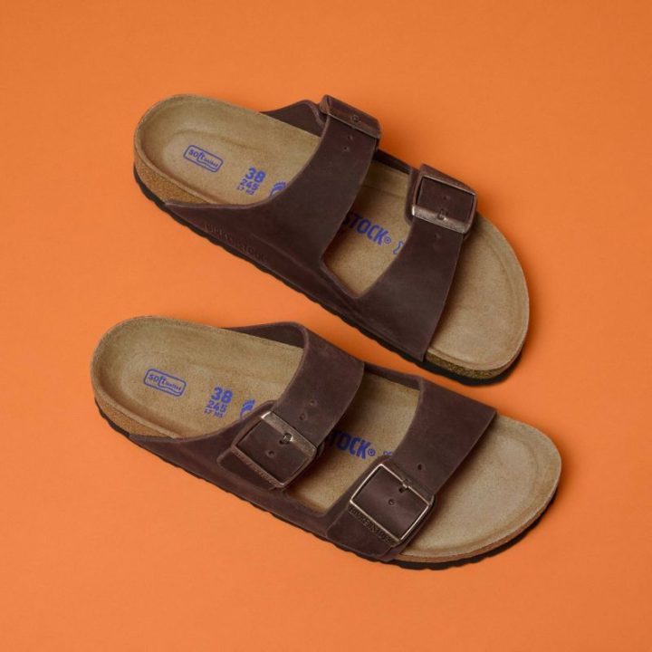 Moteriškos šlepetės Birkenstock Arizona Soft Footbed, siauros
