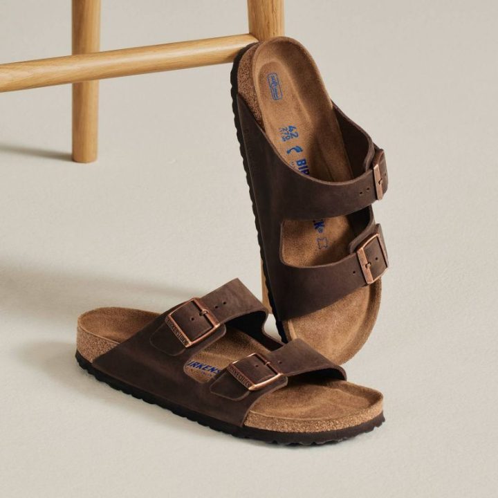 Moteriškos šlepetės Birkenstock Arizona Soft Footbed, siauros