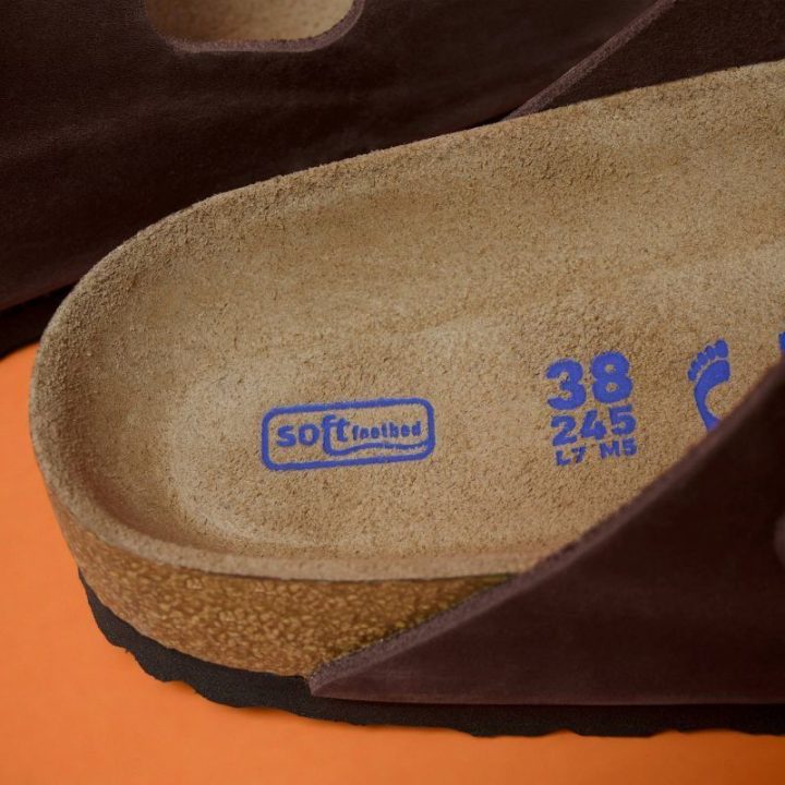 Moteriškos šlepetės Birkenstock Arizona Soft Footbed, siauros