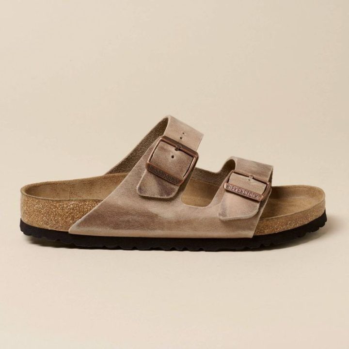Uniseks šlepetės Birkenstock Arizona Soft Footbed, tabako rudos