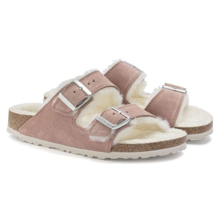 Moteriškos pašiltintos šlepetės Birkenstock Arizona, rožinės