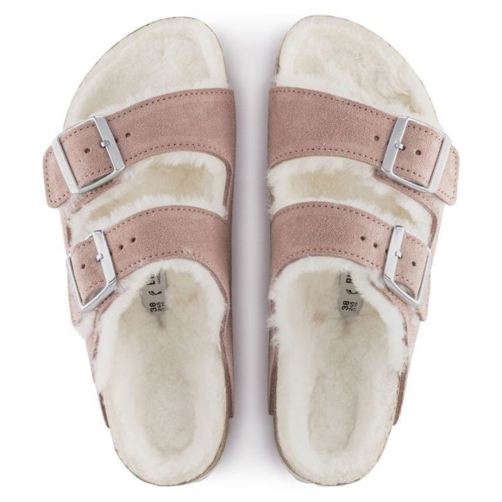 Moteriškos pašiltintos šlepetės Birkenstock Arizona, rožinės