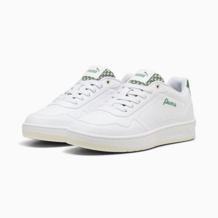 Moteriški sportbačiai Puma Court Classy Blossom, balti