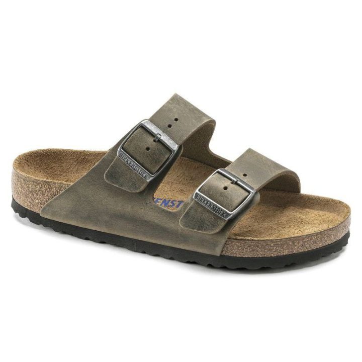 Uniseks odinės šlepetės Birkenstock Arizona, chaki