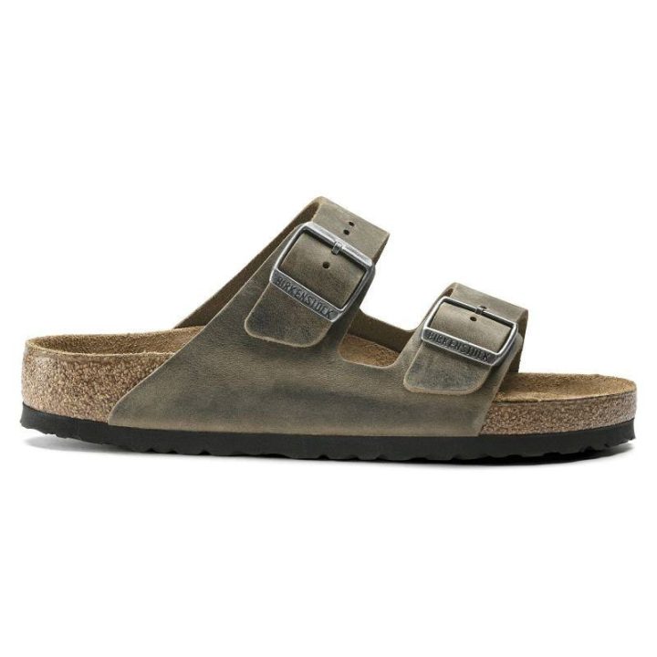 Uniseks odinės šlepetės Birkenstock Arizona, chaki