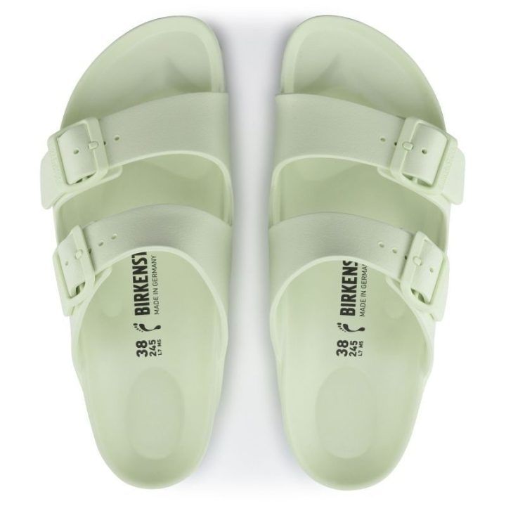 Vyriškos šlepetės plačiai pėdai Birkenstock Arizona, žalios