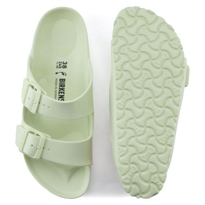 Vyriškos šlepetės plačiai pėdai Birkenstock Arizona, žalios