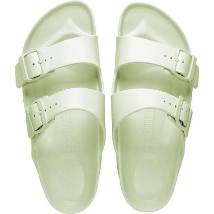Vyriškos šlepetės plačiai pėdai Birkenstock Arizona, žalios