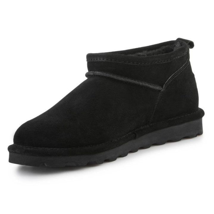 Moteriški pašiltinti aulinukai Bearpaw Super Shorty, juodi