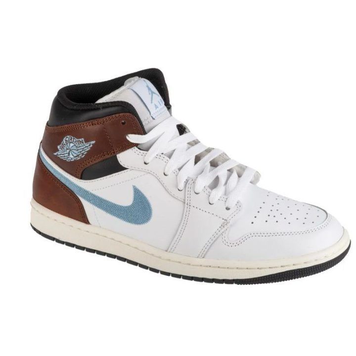 Vyriški sportbačiai Nike Air Jordan 1 Mid, balti