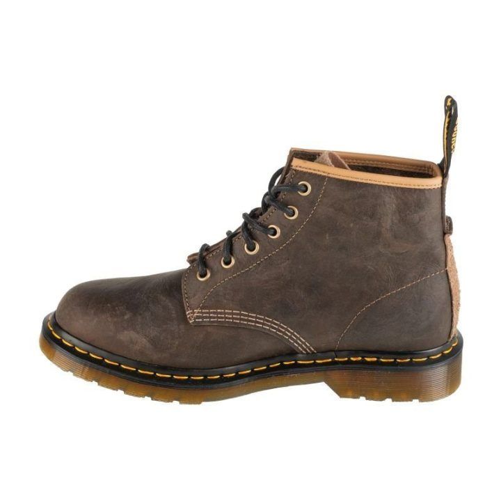 Vyriški odiniai aulinukai su raišteliais Dr. Martens 101, rudi