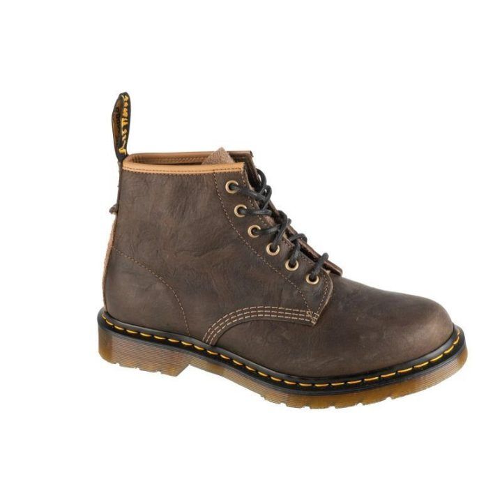 Vyriški odiniai aulinukai su raišteliais Dr. Martens 101, rudi
