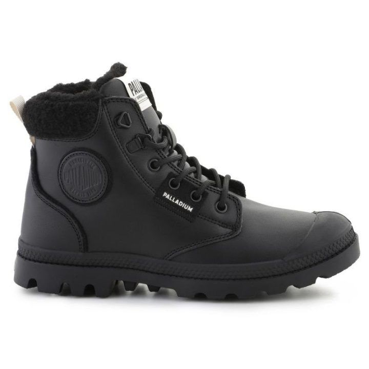 Moteriški pašiltinti auliniai batai Palladium Pampa Hi, juodi