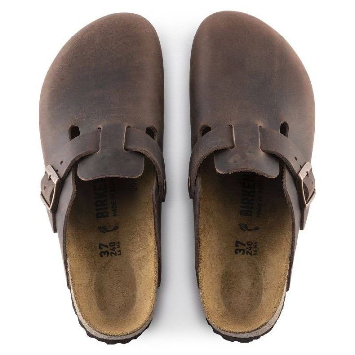 Uniseks plačios odinės klumpės Birkenstock Boston