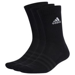 Medvilninės kojinės su amortizacija adidas Cushioned Crew, 3 poros, juodos