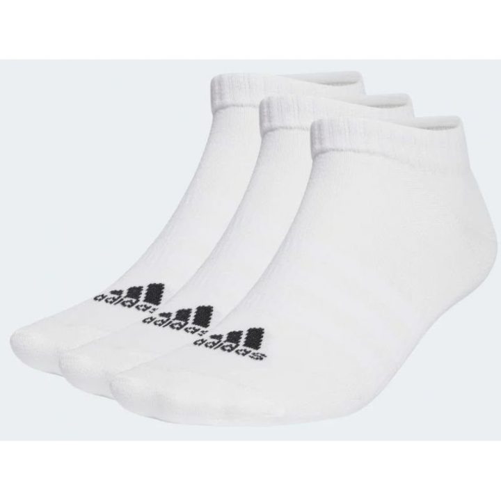 Uniseks žemo profilio kojinės adidas, 3 poros, baltos