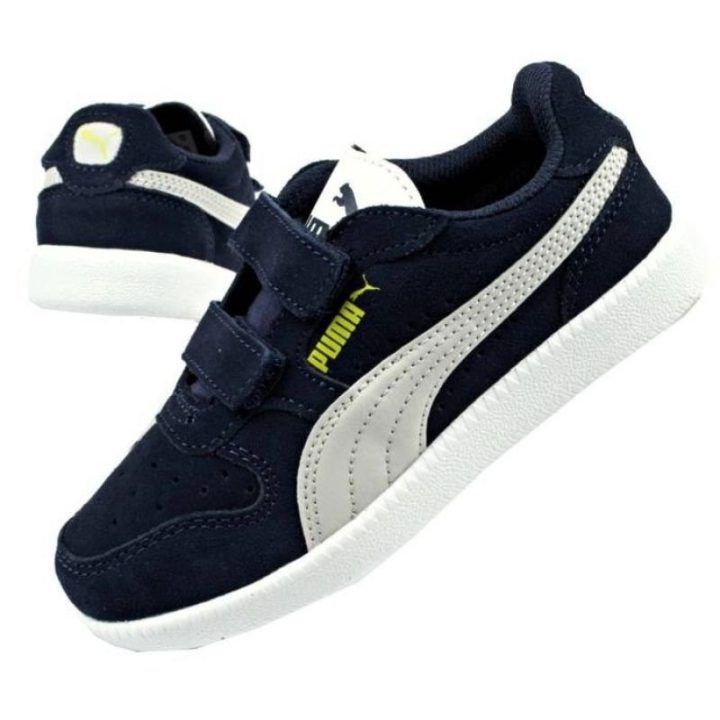 Vaikiški sportbačiai su lipukais Puma Icra Trainer, tamsiai mėlyni