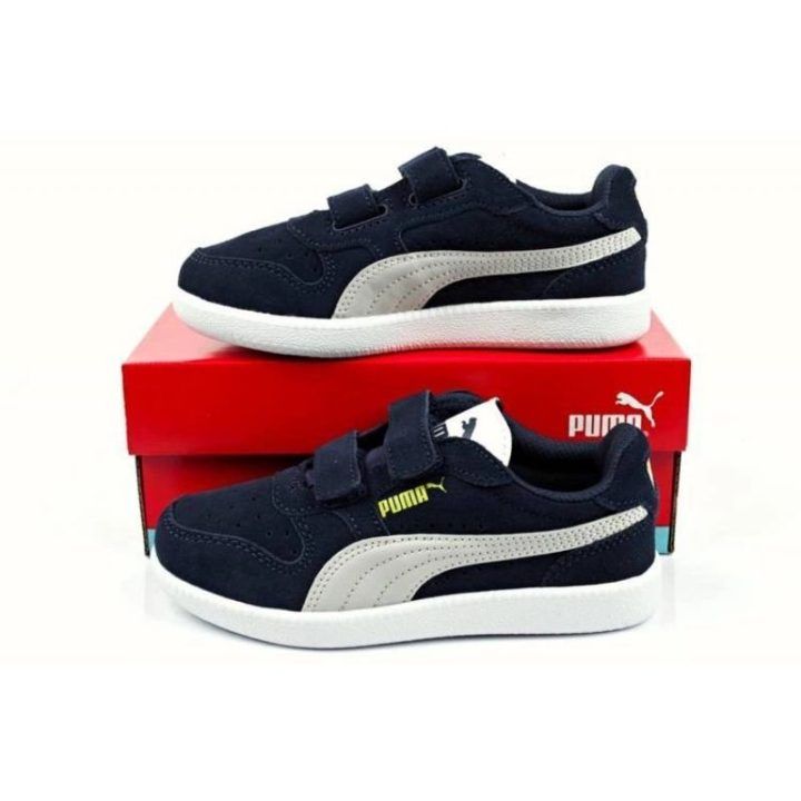 Vaikiški sportbačiai su lipukais Puma Icra Trainer, tamsiai mėlyni