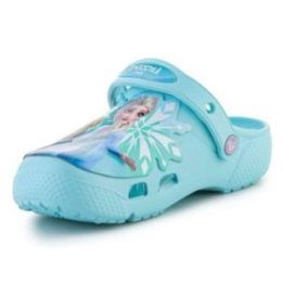 Vaikiškos klumpės su Frozen II motyvu Crocs, žydros